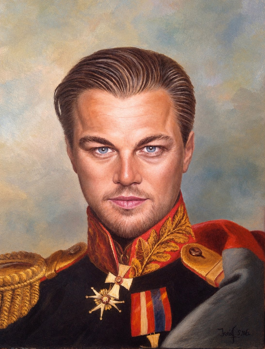 Oil portrait painting by Ovsep Gasparyan